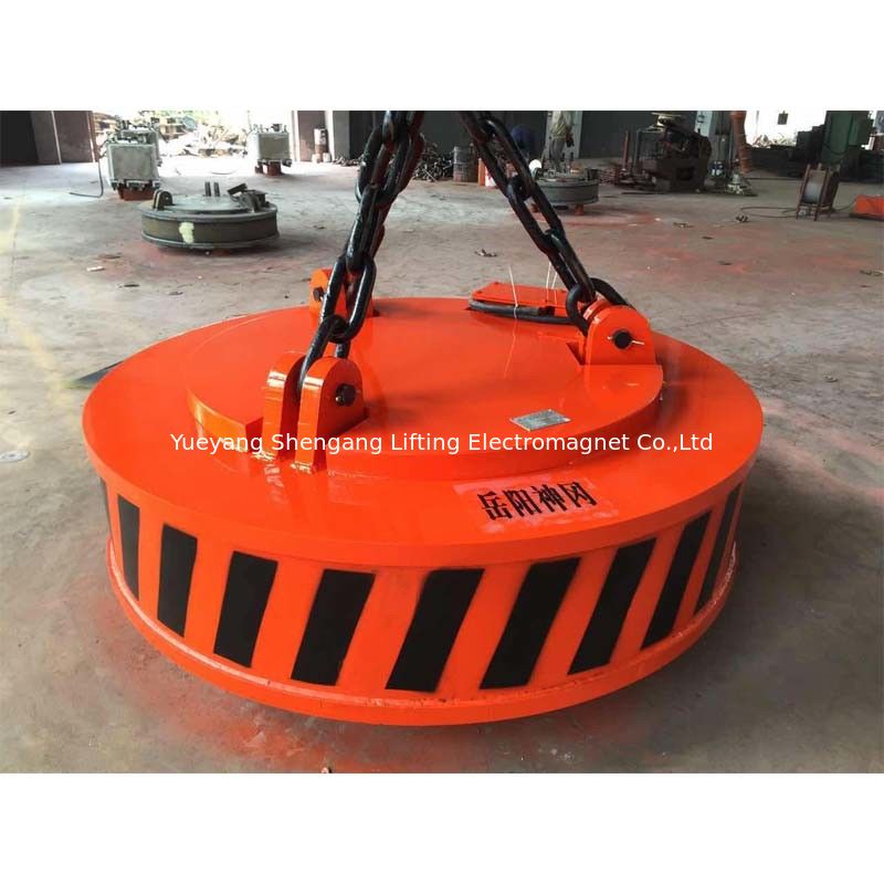 Welded Construction Steel Plate Lifting Magnets 60% Duty Cycle Quick Coupling